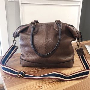 Chocolate Leather Tote